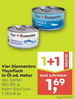 ADEG Vier Diamanten Thunfisch in Öl od. Natur Angebot