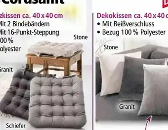 Norma Sitzkissen Cordsamt Angebot