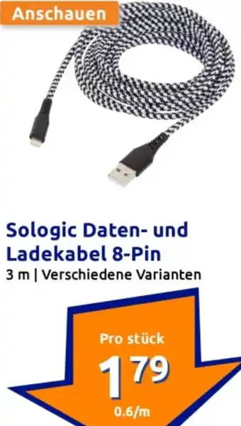 Action Sologic Daten- und Ladekabel 8-Pin Angebot