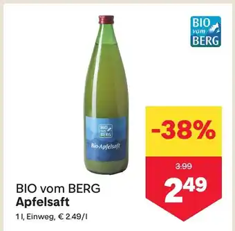 MPreis Bio vom berg apfelsaft Angebot