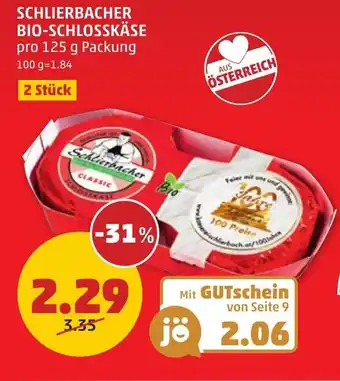 PENNY Schlierbacher bio-schlosskäse Angebot