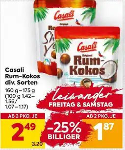 Billa Casali Rum-Kokos div. Sorten Angebot
