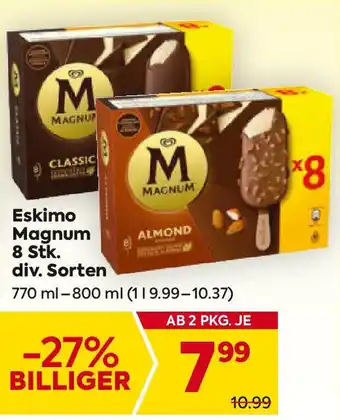Billa Eskimo Magnum 8 Stk Angebot