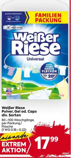 Billa Weißer Riese Pulver, Gel od. Caps div. Sorten Angebot