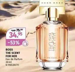 Müller Boss the scent for her Angebot