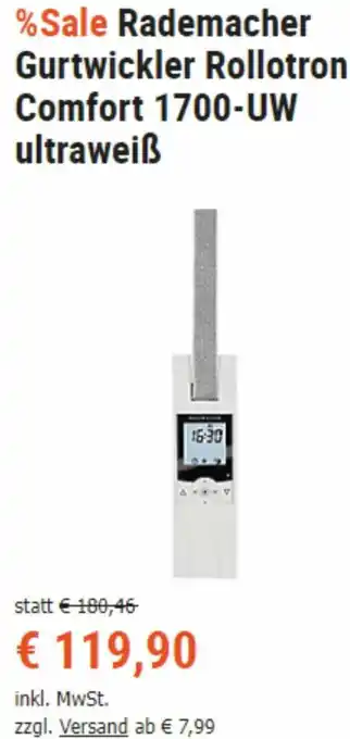 Rademacher Gurtwickler Rollotron Comfort 1700-UW Utraweiß