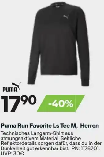 XXL Sports Puma Run Favorite Ls Tee M, Herren Angebot