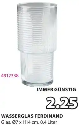 JYSK Wasserglas ferdinand Angebot