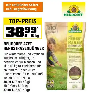 OBI Neudorff azet herbstrasendünger Angebot
