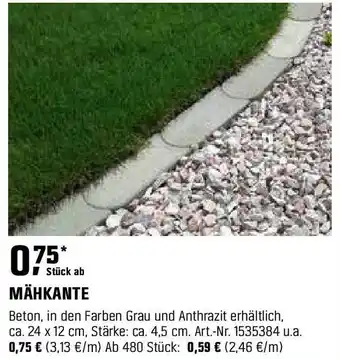 OBI Mähkante Angebot