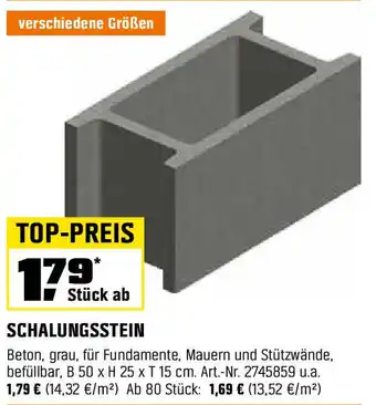 OBI Schalungsstein Angebot