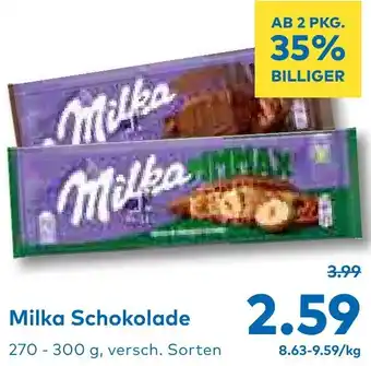 T&G Milka Schokolade Angebot