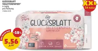 PENNY Glücksblatt toilettenpapier Angebot
