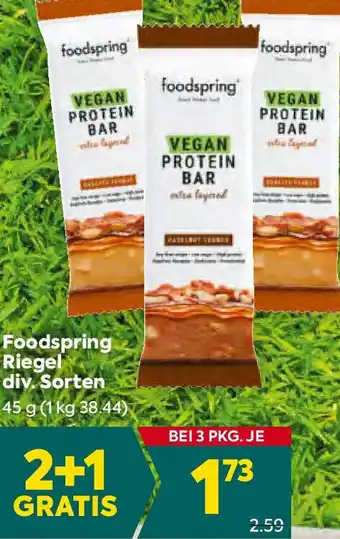 Billa Foodspring Riegel Angebot