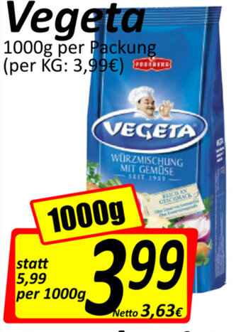 Wurstico Vegeta 1000g Angebot