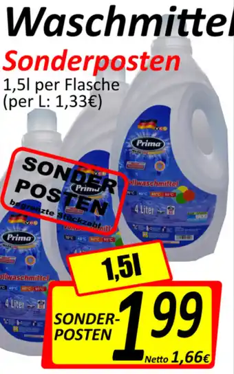 Wurstico Waschmittel Sonderposten 1,5L Angebot