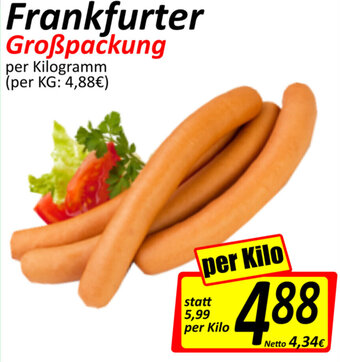 Wurstico Frankfurter Großpackung Angebot