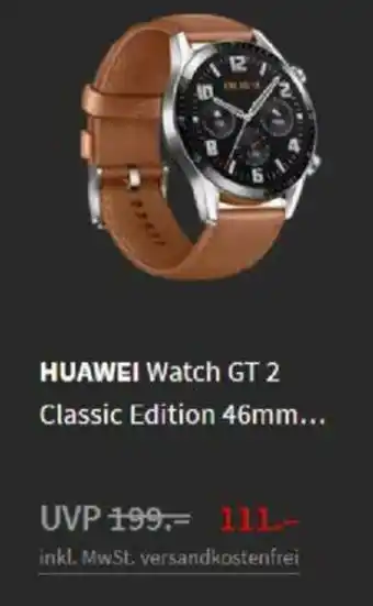 Media Markt Huawei Watch GT 2 Classic Edition 46mm Angebot