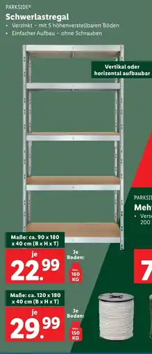 Lidl PARKSIDE® Schwerlastregal Angebot