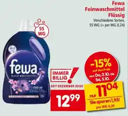 Interspar Fewa Feinwaschmittel Flüssig Angebot