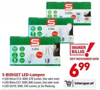 Interspar S-BUDGET LED-Lampen Angebot
