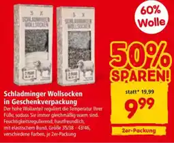 Interspar Schladminger Wollsocken in Geschenkverpackung Angebot