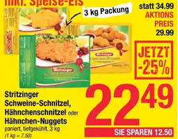 Maximarkt Stritzinger Schweine-Schnitzel, Hähnchenschnitzel oder Hähnchen-Nuggets Angebot