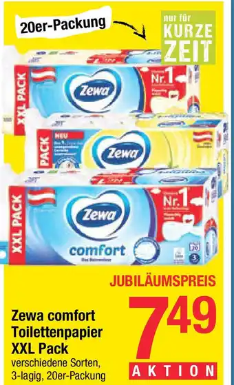 Maximarkt Zewa comfort Toilettenpapier XXL Pack Angebot