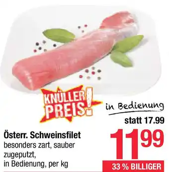 Maximarkt Österr. Schweinsfilet Angebot