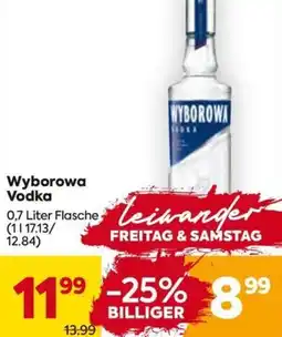 Billa Wyborowa vodka Angebot