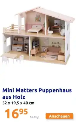 Action Mini matters puppenhaus aus holz Angebot