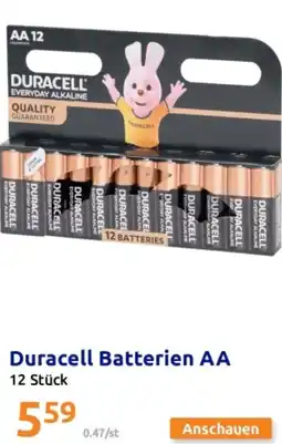 Action Duracell Batterien AA Angebot