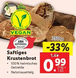 Lidl Saftiges Krustenbrot Angebot
