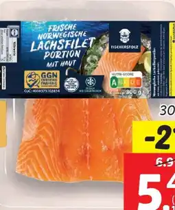 Lidl Frisches Lachsfilet mit Haut Angebot