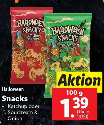 Lidl Halloween Snacks Angebot