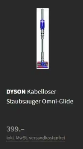 Media Markt Dyson Kabelloser Staubsauger Omni Glide Angebot