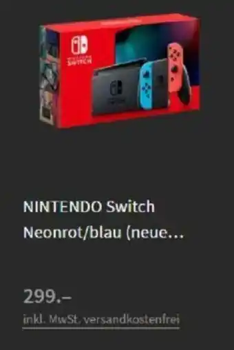 Media Markt Nintendo Switch Neonbrot/blau Angebot