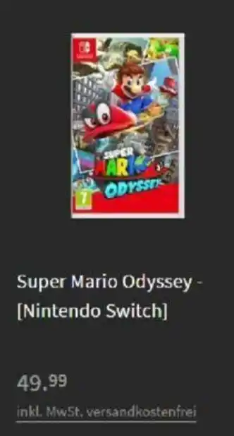 Media Markt Nintendo Switch Super Mario Odyssey Angebot