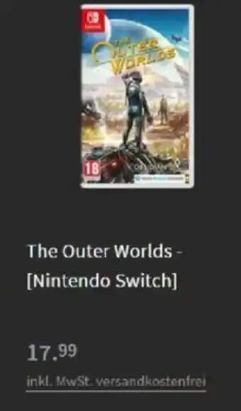 Media Markt Nintendo Switch The Outer Worlds Angebot