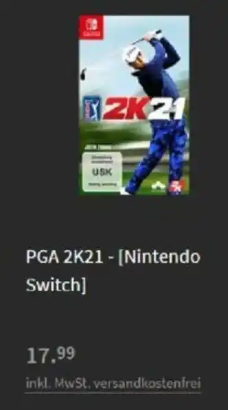 Media Markt Nintendo Switch PGA 2K21 Angebot