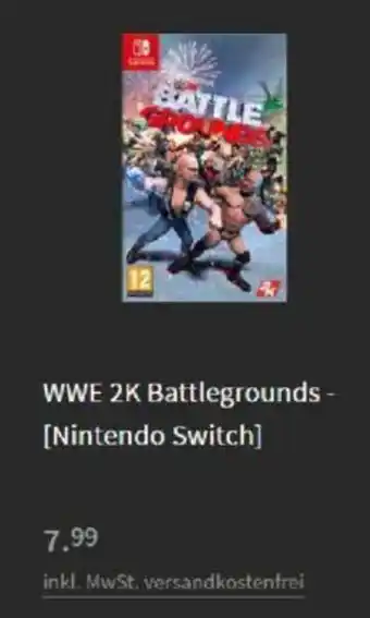 Media Markt Nintendo Switch WWE 2K Battlegrounds Angebot
