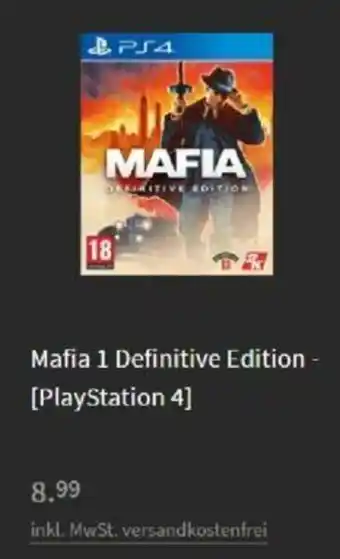 Media Markt PlayStation 4 Mafia 1 Definitive Edition Angebot