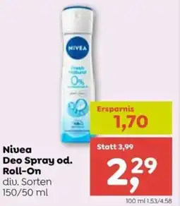 ADEG Nivea deo spray od. roll-on Angebot
