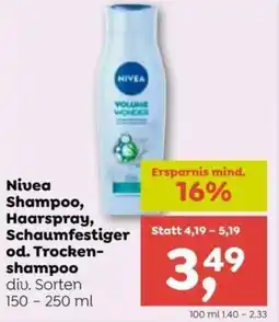 ADEG Nivea shampoo, haarspray, schaumfestiger od. trocken- shampoo Angebot