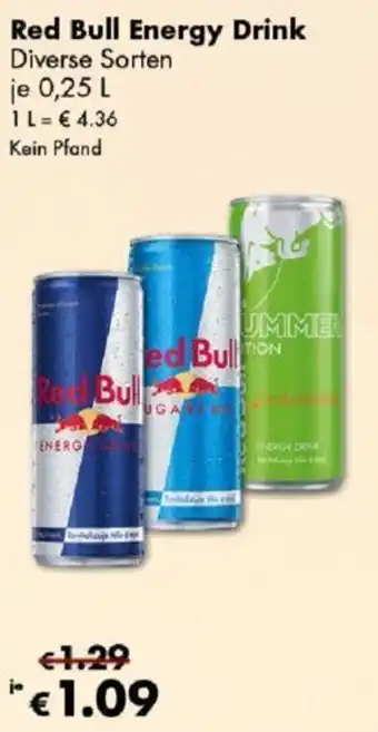 Travel FREE Red bull energy drink Angebot