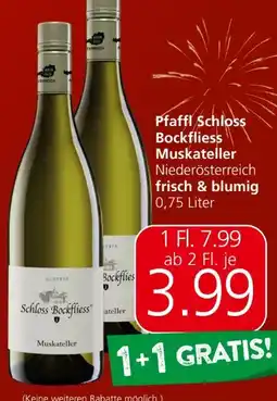 Spar Schloss Bockfliess Muskateller Angebot