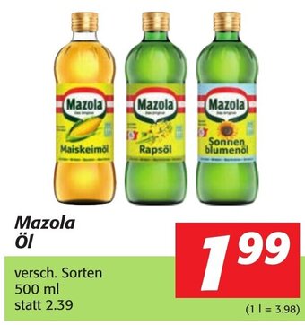 Strasser Markt Mazola öl 500ml Angebot