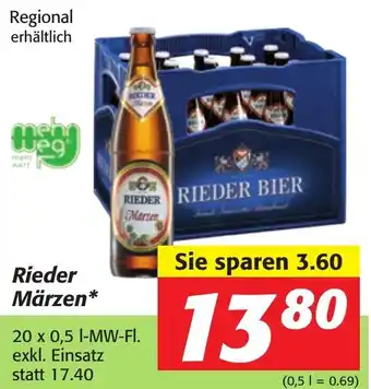 Strasser Markt Reider Märzen 20x0,5L Angebot