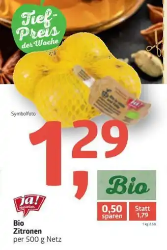 ADEG Bio Zitronen 500g Angebot