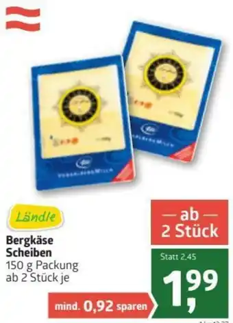ADEG Bergkäse Scheiben 150g Angebot